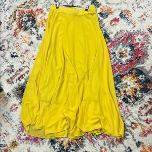 Chicwish Yellow Flowing Maxi Skirt